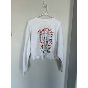 Rolling Rack Boutiq Taylor Swift Christmas Taylors Version Eras Sweatshirt White